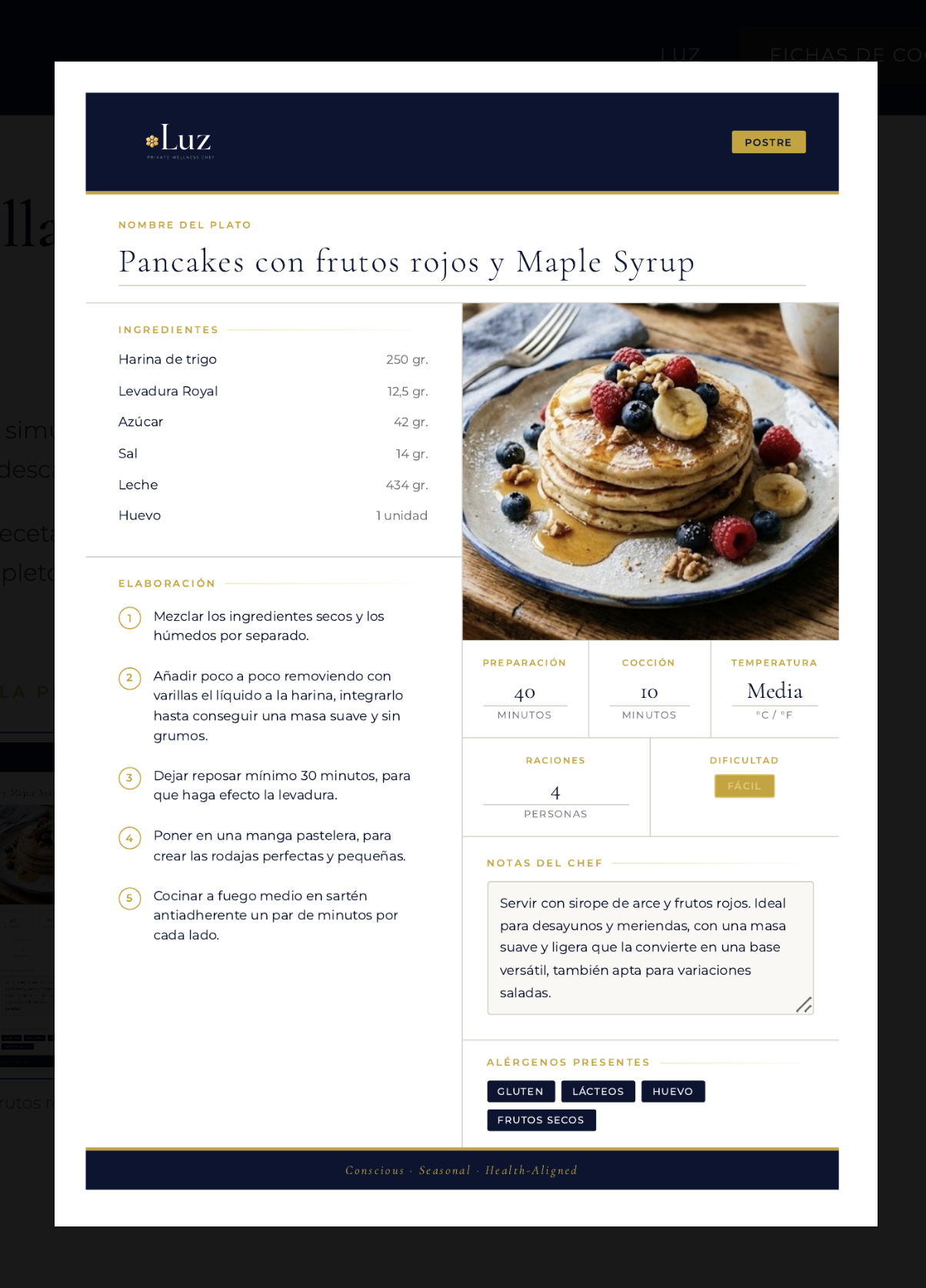 Fichas Técnicas Gastronómicas
